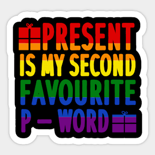 Christmas gift x-mas LGBT Queer Pride Sticker